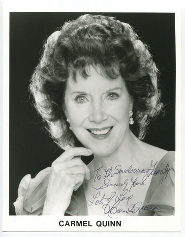 Carmel Quinn Signed 8x10 Photo Vintage Autograph Signature Actress