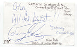 Cameron Graham Signed 3x5 Index Card Autographed Signature Actor Degrassi