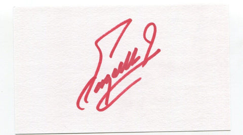 Fuzzy Zoeller Signed 3x5 Index Card Autographed Golf PGA Bob Jones Award