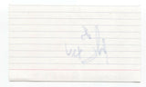 Louis XIV - Brian Karscig Signed 3x5 Index Card Autographed Signature Singer