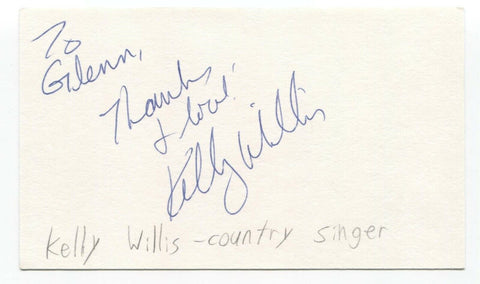 Kelly Willis Signed 3x5 Index Card Autographed Signature Country Singer