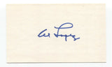 Al Lopez Signed 3x5 Index Card Baseball Hall of Fame Autographed HOF