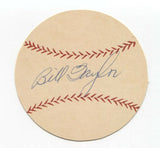 Bill Taylor Signed Paper Baseball Autograph Signature New York Giants