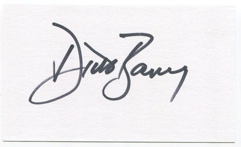 Dick Baney Signed 3x5 Index Card Autographed Signature Seattle Pilots MLB