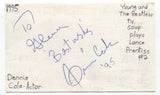 Dennis Cole Signed 3x5 Index Card Autographed Signature Actor Charlie's Angels
