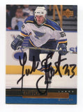 1999 Upper Deck Lubos Bartecko Signed Card Hockey Autograph AUTO #115