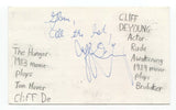 Cliff DeYoung Signed 3x5 Index Card Autographed Actor Star Trek