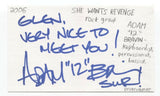 Adam Bravin - DJ Adam 12 Signed 3x5 Index Card Autographed She Wants Revenge