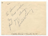 Estelle Loring and Brian H. Watts Signed Album Page Autographed Actress