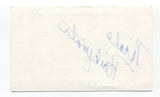 Nicole Bridgewater Signed 3x5 Index Card Autograph Actress Chicago