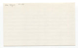 Leon Wagner Signed 3x5 Index Card Baseball Autographed Signature Angels