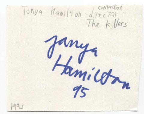 Tonya Hamilton Signed 3x5 Index Card Autographed Signature Actress Director