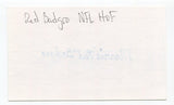 Morris Red Badgro Signed 3x5 Index Card Autographed NY Giants Super Bowl