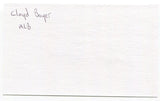 Cloyd Boyer Signed 3x5 Index Card Autographed Baseball 1949 St. Louis Cardinals