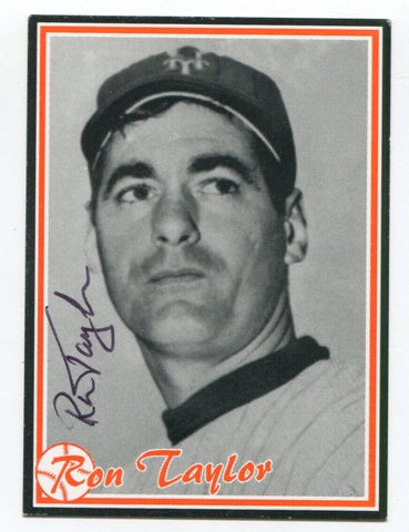 Ron Taylor Signed Card Baseball MLB Autographed Promo Card