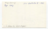 Page Leong Signed 3x5 Index Card Autographed Signature Star Trek TNG