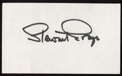 Stewart Granger Signed Index Card Signature Autographed AUTO 