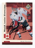 1999 Upper Deck Brad Ference Signed Card Hockey NHL Autograph AUTO #261