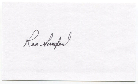 Ron Samford Signed 3x5 Index Card Autographed MLB Baseball New York Giants