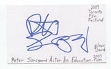 Peter Sarsgaard Signed 3x5 Index Card Autographed Actor Signature