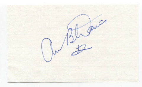 Ann B. Davis Signed 3x5 Index Card Autographed Signature The Brady Bunch Alice