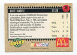 1992 Maxx McDonalds Brett Bodine Signed Card Racing Autograph NASCAR AUTO #26