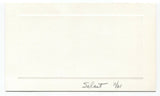 Richard S. Salant Signed Card Autographed Signature Businessman CBS President