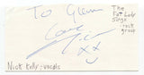 The Fat Lady Sings - Nick Kelly Signed 3x5 Index Card Autographed Signature Band