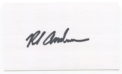 Rob Andrews Signed 3x5 Index Card Autographed Signature Houston Astros MLB