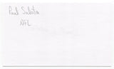 Paul Salata Signed 3x5 Index Card Autographed NFL Football 1948 USC Trojans