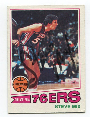 1977-78 Steve Mix Signed Card Basketball Autographed #116