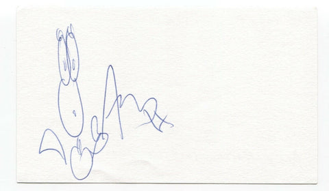 Therapy? Andy Cairns Signed 3x5 Index Card Autographed Signature