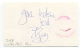 Ziggy Lorenc Signed 3x5 Index Card Autographed Canadian Actress Host