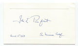 John Edwin Pomfret Signed Card Autographed Signature William and Mary President