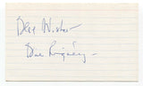 Bill Rigney Signed 3x5 Index Card Baseball Autographed Signature