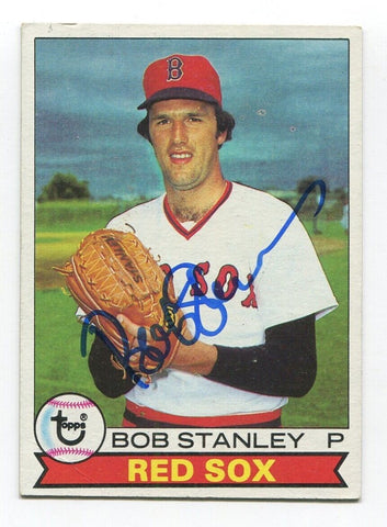 1979 Topps Bob Stanley Signed Card Baseball MLB Autographed Auto #597