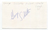 George Schlatter Signed Index Card Autograph Signature Film Director Producer