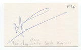 Mina Shum Signed 3x5 Index Card Don Autographed Signature Directer