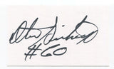 Otis Sistrunk Signed 3x5 Index Card Autographed NFL Football Oakland Raiders