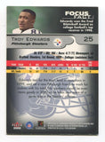 2000 Fleer Focus Troy Edwards Signed Card Football Autograph NFL AUTO #25