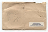 Steve Gromek Signed Paper Baseball Autographed Signature Detroit Tigers