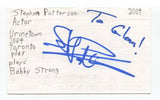 Stephen Patterson Signed 3x5 Index Card Autographed Actor Urinetown