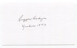 Rugger Ardizoia Signed 3x5 Index Card Autographed Signature New York Yankees 