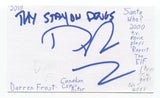 Darren Frost Signed 3x5 Index Card Autograph Signature Comedian Actor