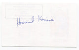 Howard Komives Signed 3x5 Index Card Autographed NBA Basketball New York Knicks