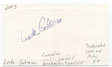 Linda Gaboriau Signed 3x5 Index Card Autographed Signature Journalist Translator