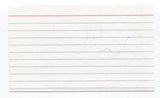 Silverstein - Paul Koehler Signed 3x5 Index Card Autographed Signature