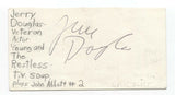 BJ Thomas Signed 3x5 Index Card Autographed Signature Singer