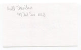 Neill Sheridan Signed 3x5 Index Card Autographed MLB Baseball Boston Red Sox