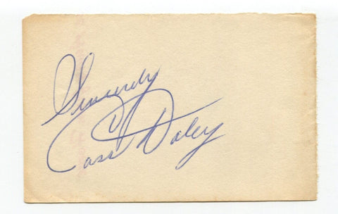 Cass Daley Signed Page Cut Autographed In 1952 Actress Comedian